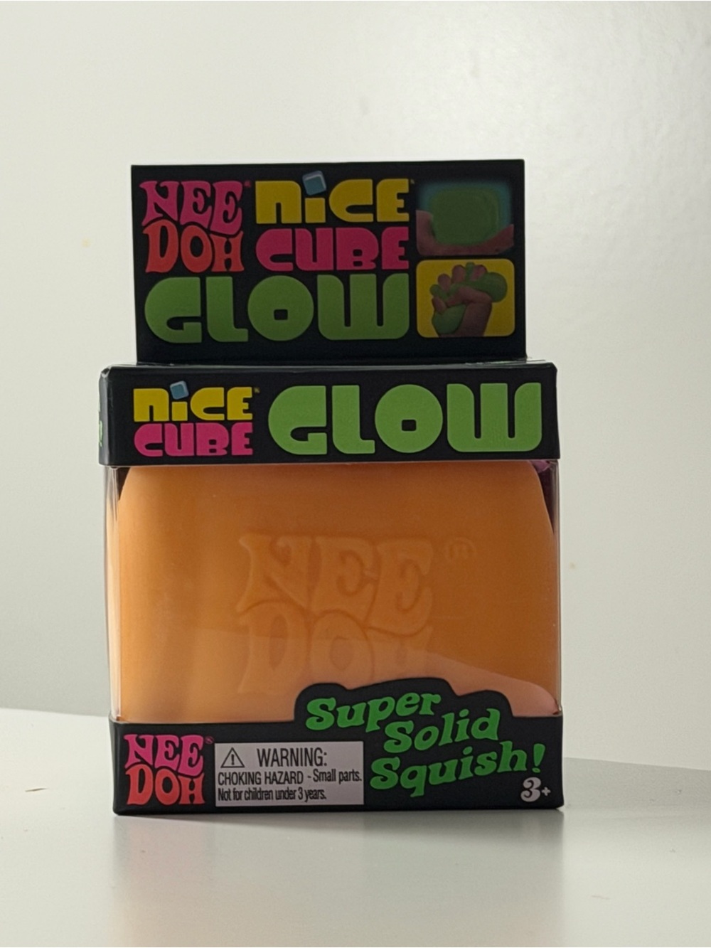 Orange Nice Cube Glow Super Solid Squish